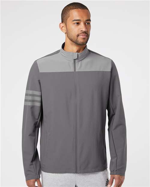Custom Embroidered Adidas 3-Stripes Full-Zip Jacket A267