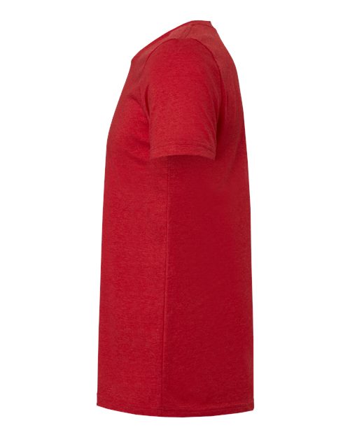 BELLA + CANVAS CVC Jersey Tee 3001CVC Heather Red Custom Embroidered Business Logo