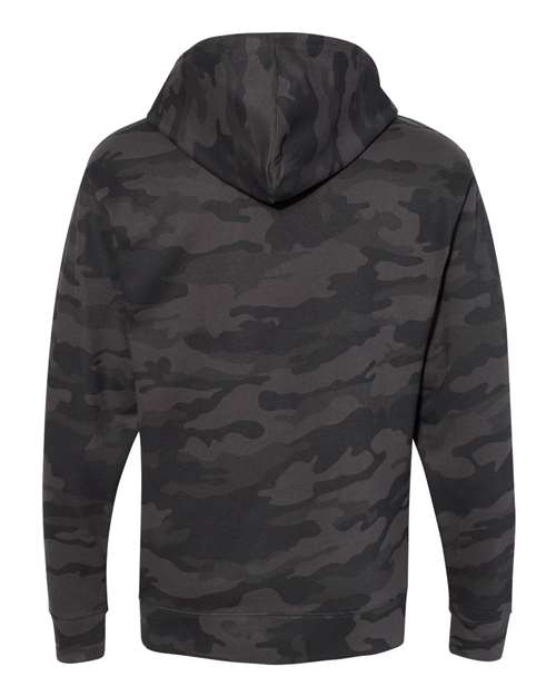 Independent Trading Co. Midweight Hooded Sweatshirt SS4500 Black Custom Embroidered Business Logo