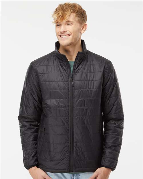 Custom Embroidered Independent Trading Co. Puffer Jacket EXP100PFZ
