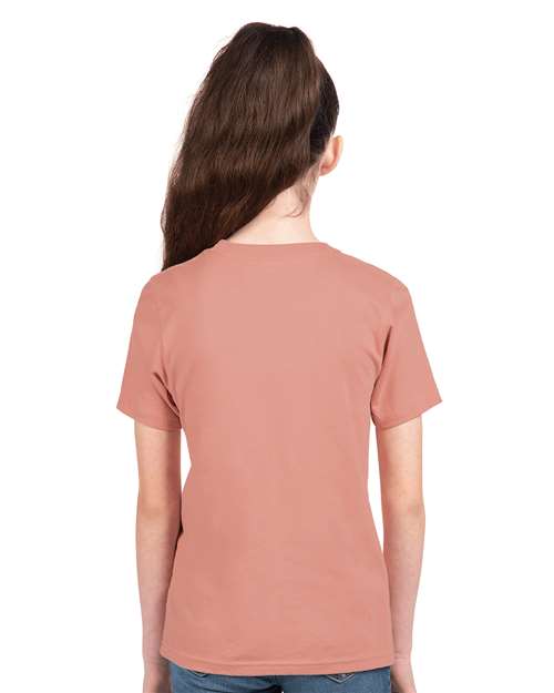 Next Level Youth Cotton T-Shirt 3310 Desert Pink