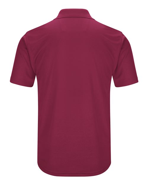 Red Kap Short Sleeve Performance Knit Pocketless Core Polo SK96 Burgundy