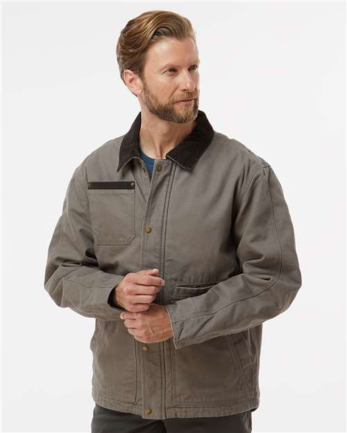 Custom Embroidered DRI DUCK Rambler Boulder Cloth Jacket 5091