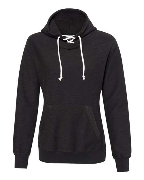 J. America Women’s French Terry Sport Lace Scuba Hooded Pullover 8694