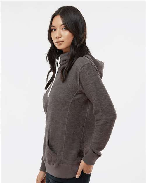 J. America Women’s French Terry Sport Lace Scuba Hooded Pullover 8694