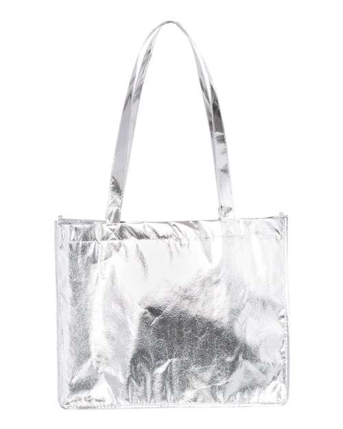 Liberty Bags Metallic Large Tote A134M Custom Embroidered Business Logo