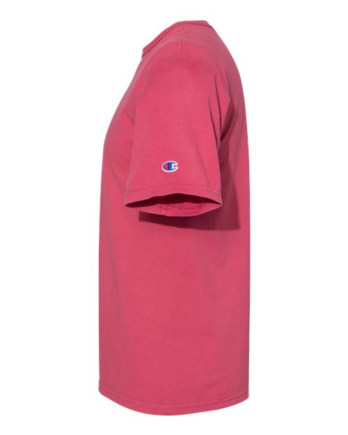 Champion Garment-Dyed T-Shirt CD100 Custom Embroidered Business Logo