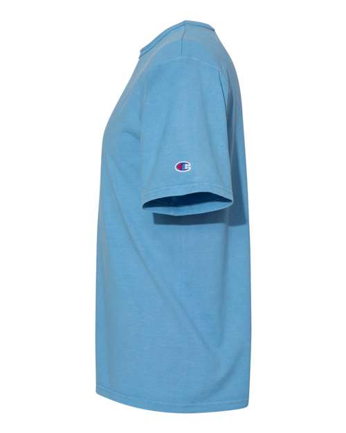 Champion Garment-Dyed T-Shirt CD100 Custom Embroidered Business Logo