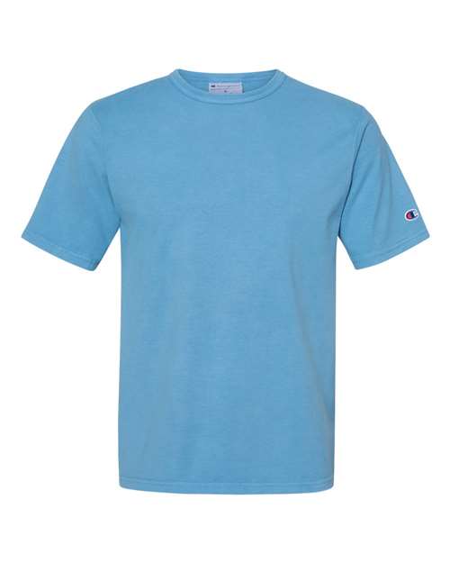 Champion Garment-Dyed T-Shirt CD100 Custom Embroidered Business Logo