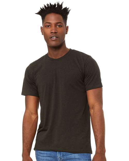 BELLA + CANVAS Triblend Tee 3413 Emerald Triblend Custom Embroidered Business Logo