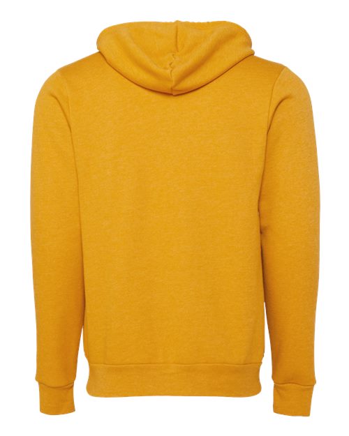 BELLA + CANVAS USA-Made High Visibility Hooded Sweatshirt 3739 Heather Mauve Custom Embroidered Business Logo