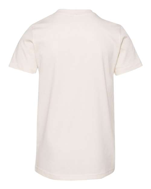 BELLA + CANVAS Youth Jersey Tee 3001Y Natural Custom Embroidered Business Logo