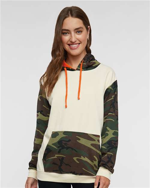 Custom Embroidered Code Five Fashion Camo Hooded Sweatshirt 3967