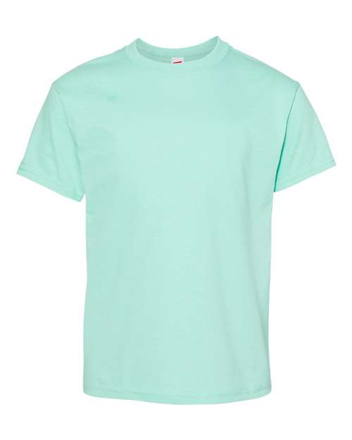 Hanes Essential-T Youth T-Shirt 5480 Clean Mint