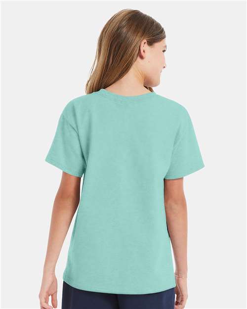 Hanes Essential-T Youth T-Shirt 5480 Clean Mint