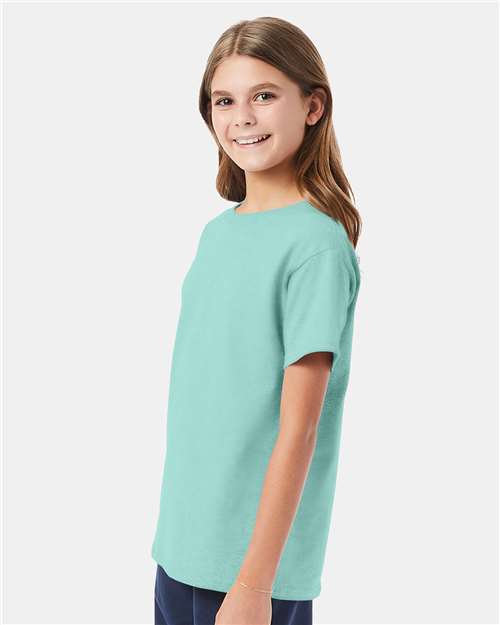 Hanes Essential-T Youth T-Shirt 5480 Clean Mint