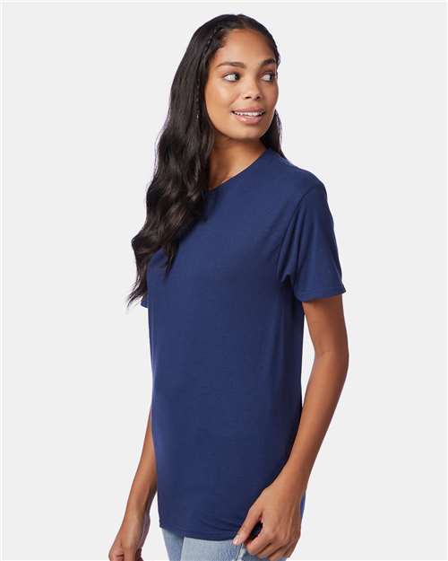 Hanes Perfect-T Triblend T-Shirt 42TB Solid Navy Triblend