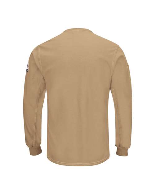 Custom EmbroideredBulwark Men's Tall iQ Series Plus Long Sleeve Henley 8247 Khaki