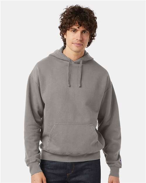 Custom Embroidered Champion Garment-Dyed Hooded Sweatshirt CD450