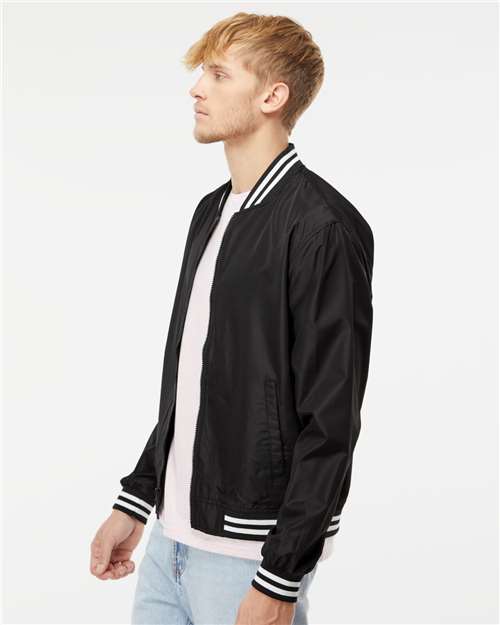 Independent Trading Co. Lightweight Bomber Jacket EXP52BMR Custom Embroidered Business Logo