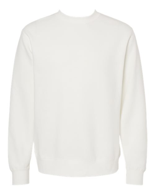Independent Trading Co. Midweight Pigment-Dyed Crewneck Sweatshirt PRM3500 Prepared For Dye Custom Embroidered Business Logo