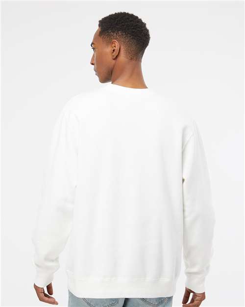 Independent Trading Co. Midweight Pigment-Dyed Crewneck Sweatshirt PRM3500 Prepared For Dye Custom Embroidered Business Logo