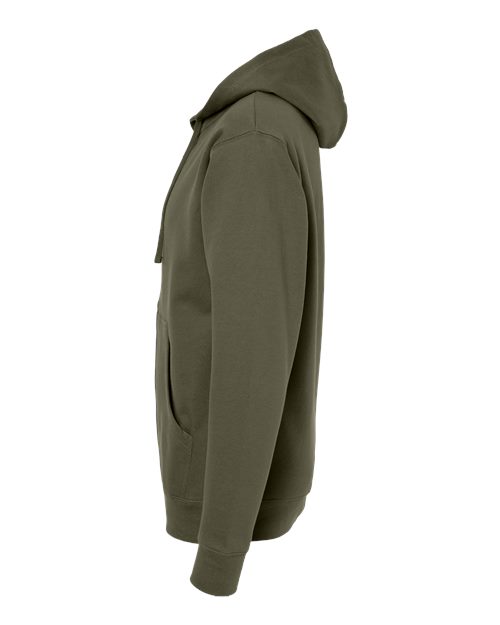 Independent Trading Co. Midweight Full-Zip Hooded Sweatshirt SS4500Z Army