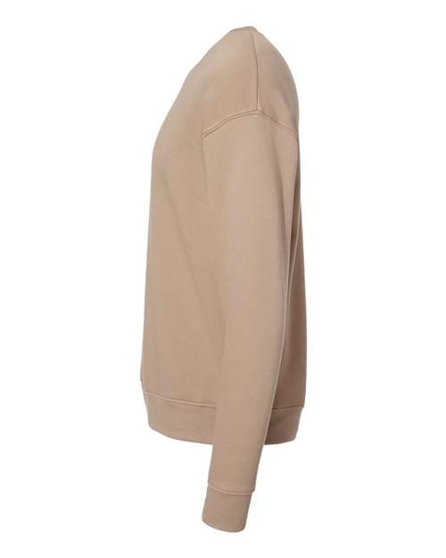 BELLA + CANVAS Sponge Fleece Drop Shoulder Crewneck Sweatshirt 3945 Tan