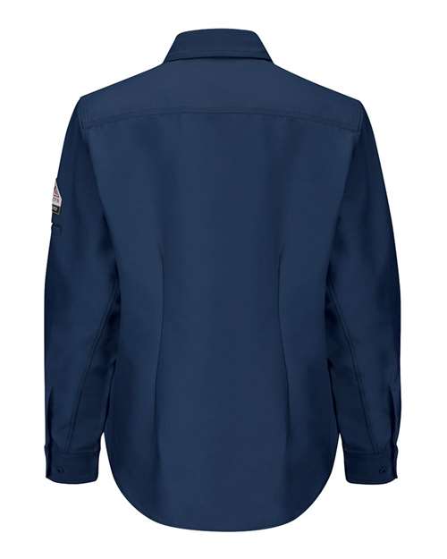 Custom EmbroideredBulwark Women's iQ Series Endurance Long Sleeve Shirt 8731 Navy