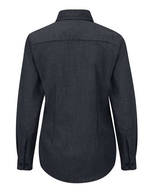Custom EmbroideredBulwark Women's iQ Series Comfort Woven Lightweight Shirt 8743 Navy