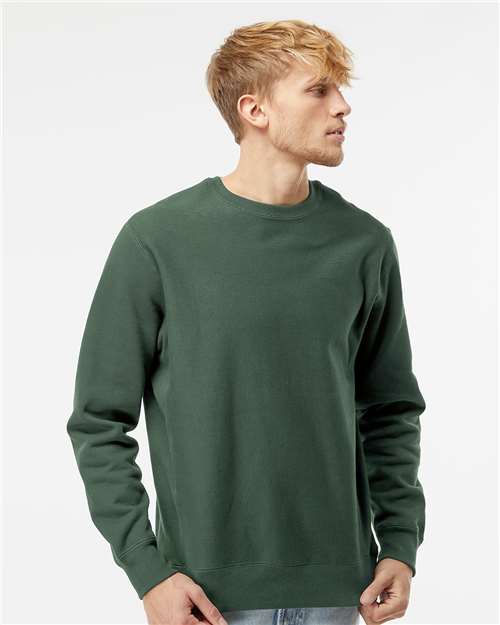 Custom Embroidered Independent Trading Co. Legend - Premium Heavyweight Cross-Grain Crewneck Sweatshirt IND5000C