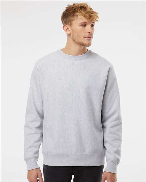 Custom Embroidered Independent Trading Co. Legend - Premium Heavyweight Cross-Grain Crewneck Sweatshirt IND5000C