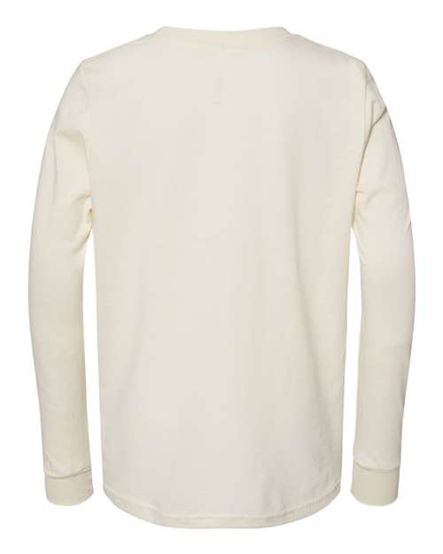 BELLA + CANVAS Youth Jersey Long Sleeve Tee 3501Y Custom Embroidered Business Logo