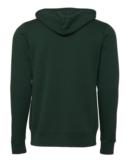 BELLA + CANVAS USA-Made High Visibility Hooded Sweatshirt 3739 DTG Black Custom Embroidered Business Logo