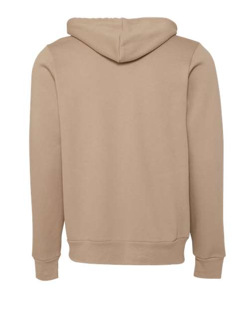 BELLA + CANVAS Sponge Fleece Full-Zip Hoodie 3739 Tan