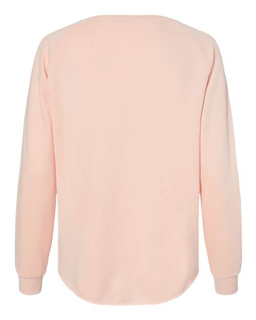 Independent Trading Co. Women's California Wave Wash Crewneck Sweatshirt PRM2000 Custom Embroidered Business Logo