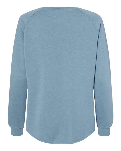 Independent Trading Co. Women's California Wave Wash Crewneck Sweatshirt PRM2000 Custom Embroidered Business Logo