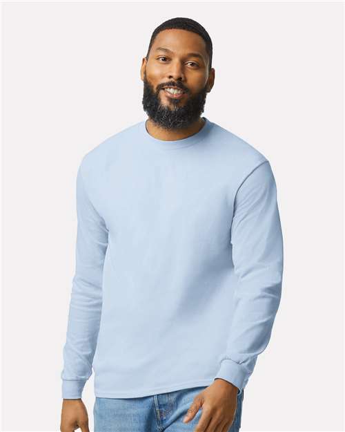 Gildan Heavy Cotton™ Long Sleeve T-Shirt 5400 Light Blue