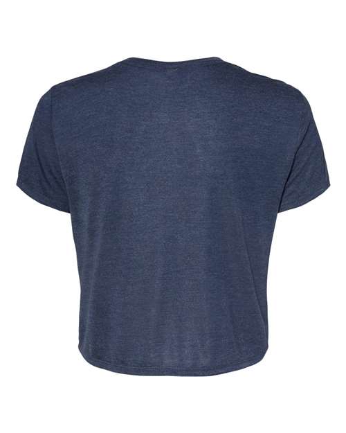 BELLA + CANVAS Women’s Flowy Crop Tee 8882 Custom Embroidered Business Logo