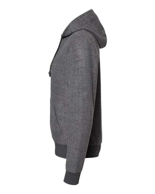 J. America Flip Side Fleece Hooded Sweatshirt 8709