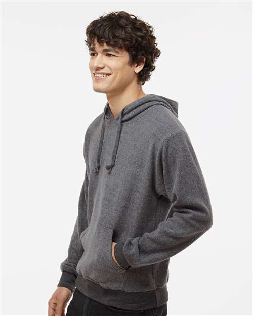 J. America Flip Side Fleece Hooded Sweatshirt 8709