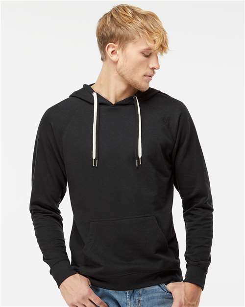 Custom Embroidered Independent Trading Co. Icon Lightweight Loopback Terry Hooded Sweatshirt SS1000