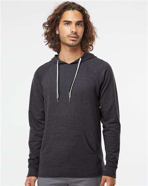 Custom Embroidered Independent Trading Co. Icon Lightweight Loopback Terry Hooded Sweatshirt SS1000