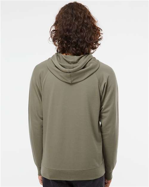 Independent Trading Co. Icon Lightweight Loopback Terry Hooded Sweatshirt SS1000 Custom Embroidered Business Logo