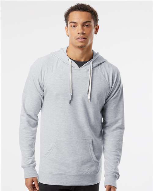 Custom Embroidered Independent Trading Co. Icon Lightweight Loopback Terry Hooded Sweatshirt SS1000