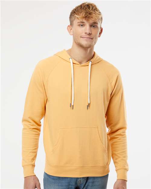 Custom Embroidered Independent Trading Co. Icon Lightweight Loopback Terry Hooded Sweatshirt SS1000