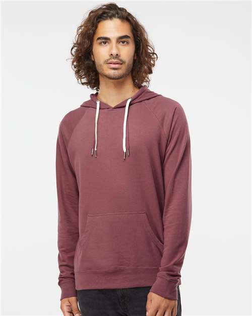 Custom Embroidered Independent Trading Co. Icon Lightweight Loopback Terry Hooded Sweatshirt SS1000