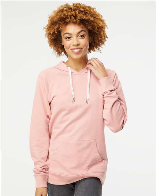 Custom Embroidered Independent Trading Co. Icon Lightweight Loopback Terry Hooded Sweatshirt SS1000