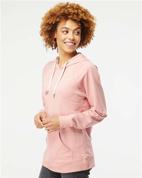 Independent Trading Co. Icon Lightweight Loopback Terry Hooded Sweatshirt SS1000 Custom Embroidered Business Logo