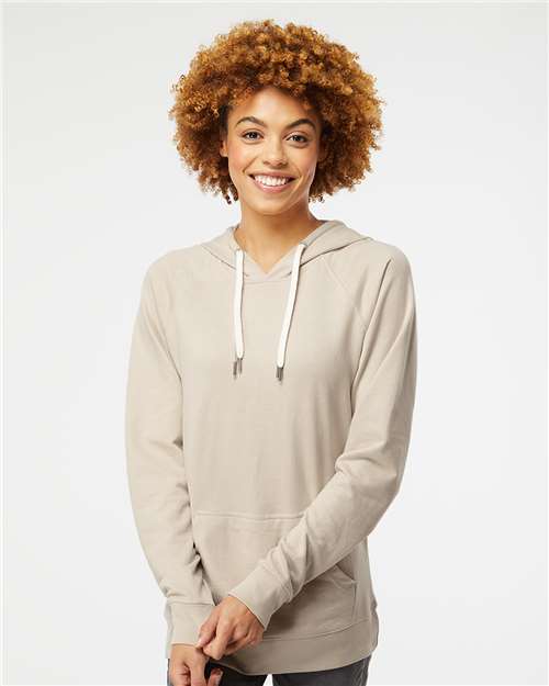 Custom Embroidered Independent Trading Co. Icon Lightweight Loopback Terry Hooded Sweatshirt SS1000